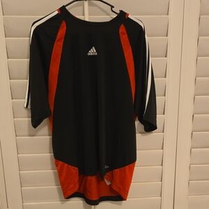 Adidas Black and Red Athletic Shirt